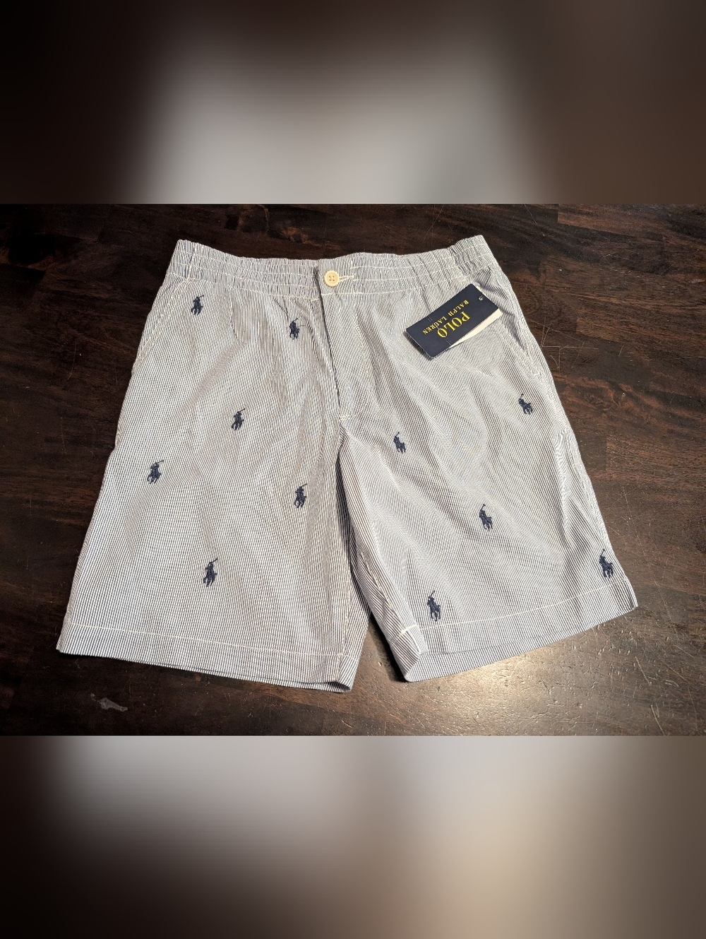 Polo by Ralph Lauren Pony Seersucker Shorts, Boys 12, NWT